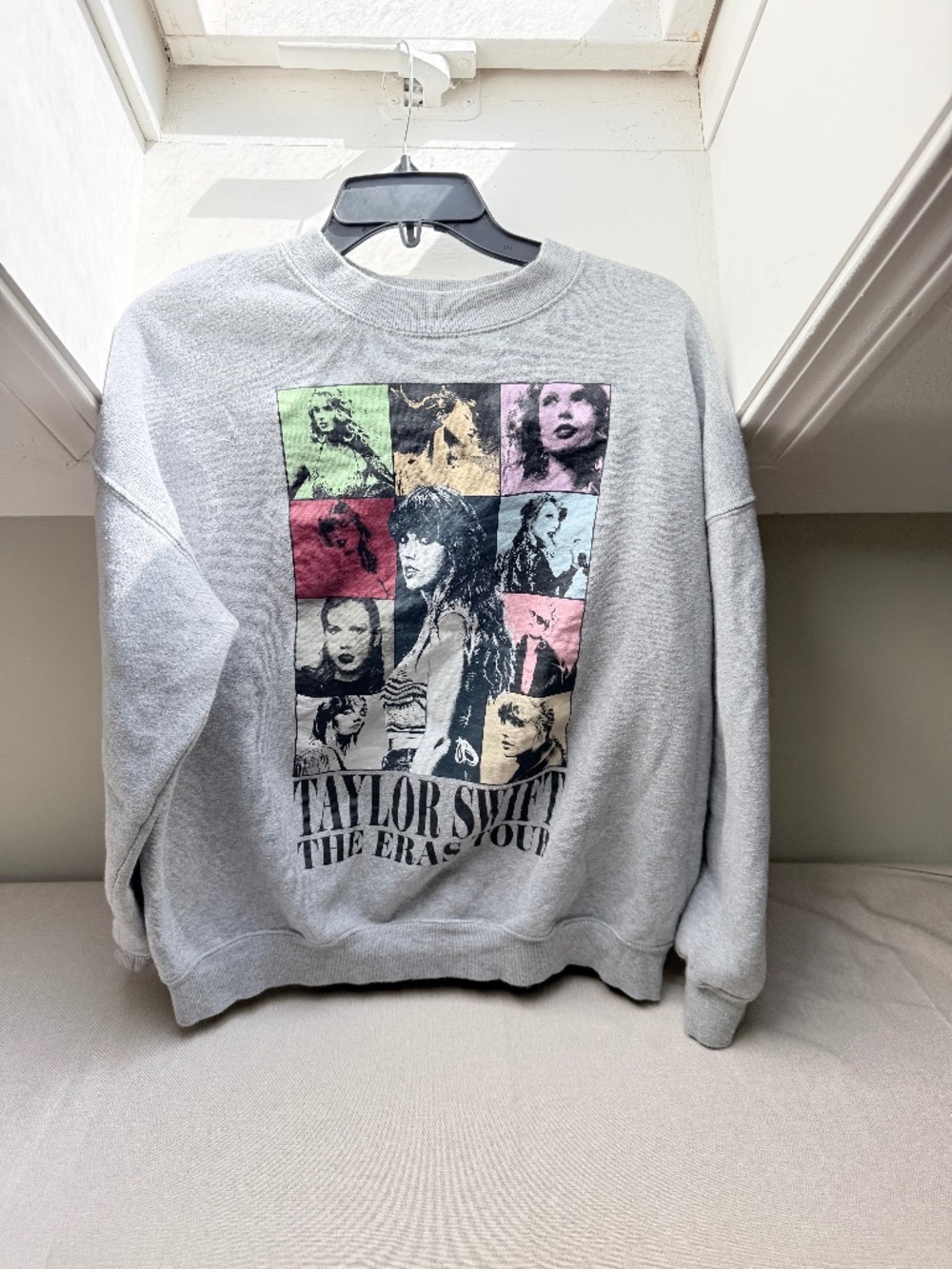 Heather Grey Taylor Swift Eras Tour Swiftie Official Sweatshirt Size M